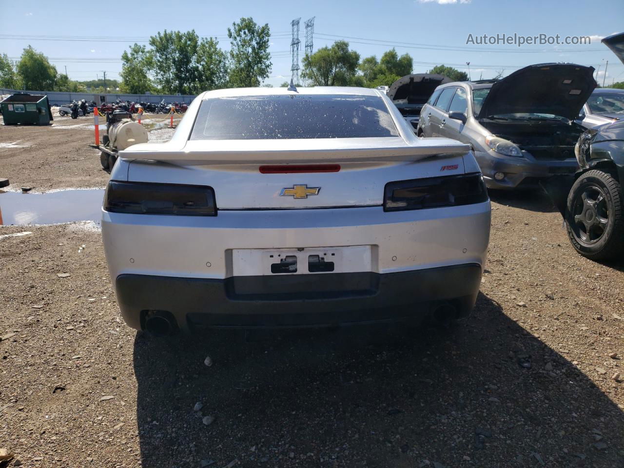 2014 Chevrolet Camaro Lt Silver vin: 2G1FB1E37E9312643