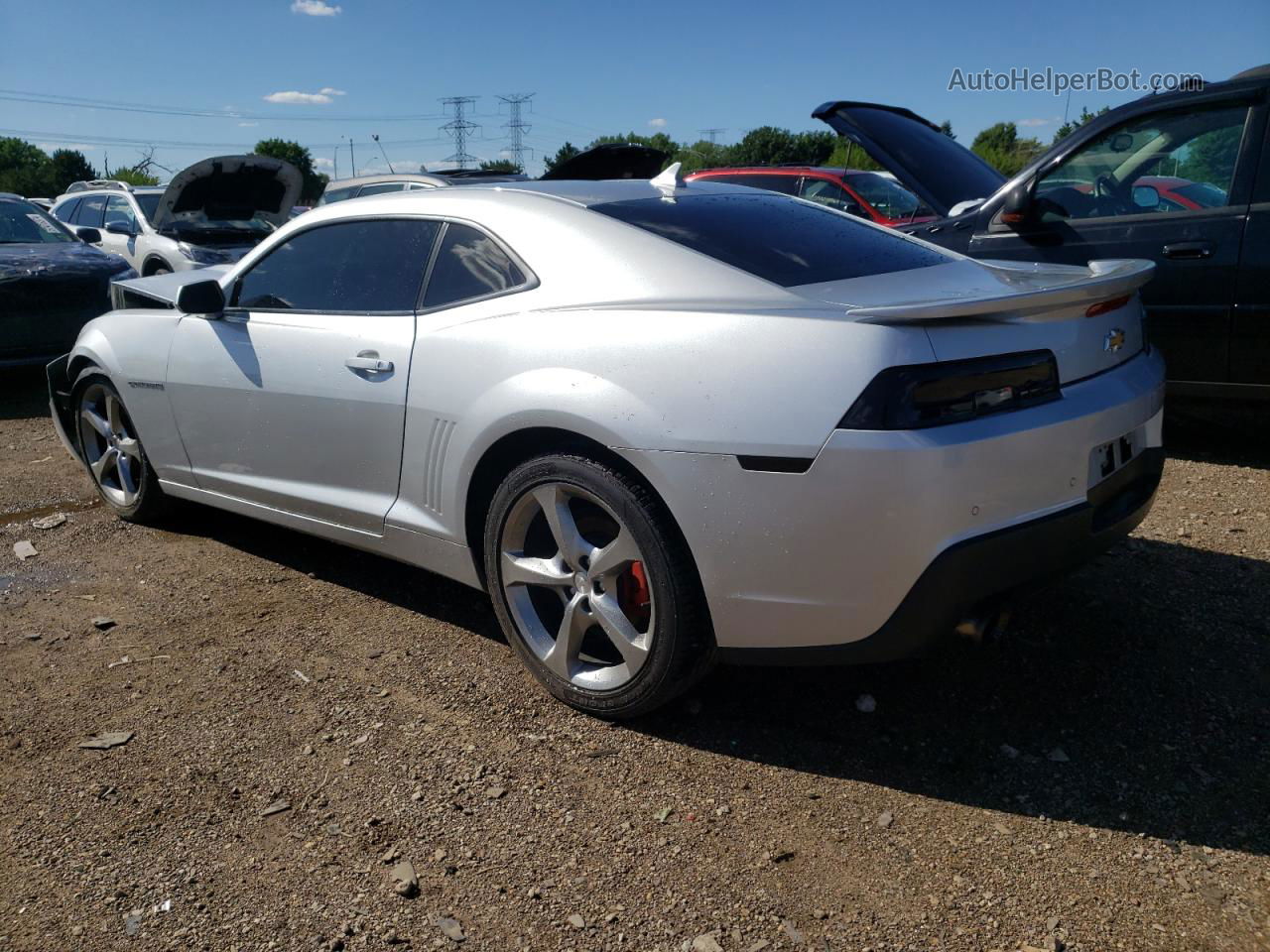 2014 Chevrolet Camaro Lt Silver vin: 2G1FB1E37E9312643