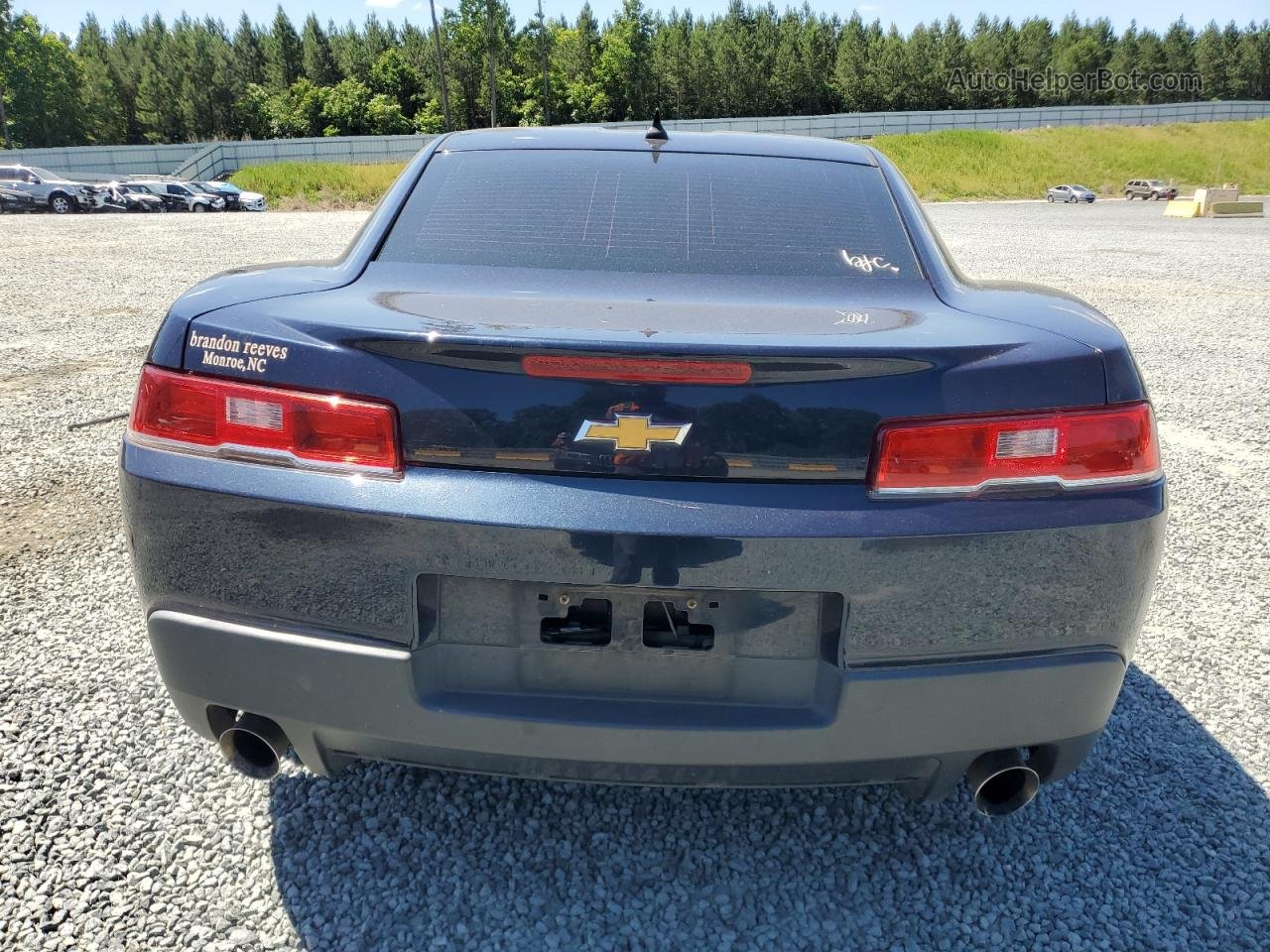 2015 Chevrolet Camaro Ls Blue vin: 2G1FB1E37F9230039