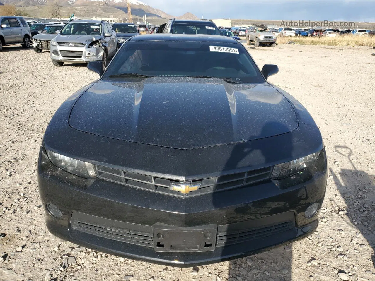 2015 Chevrolet Camaro Ls Black vin: 2G1FB1E37F9284148