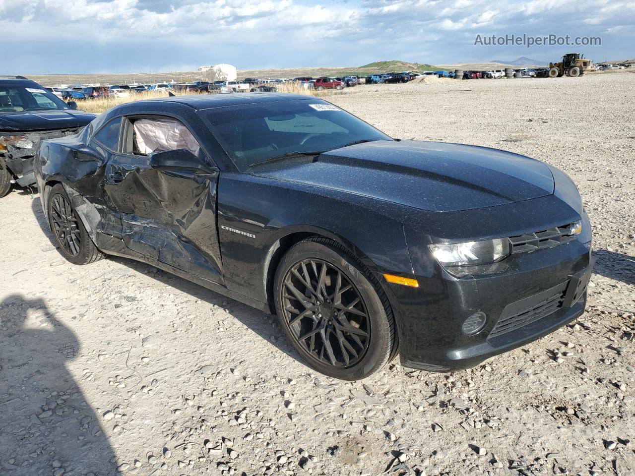 2015 Chevrolet Camaro Ls Black vin: 2G1FB1E37F9284148