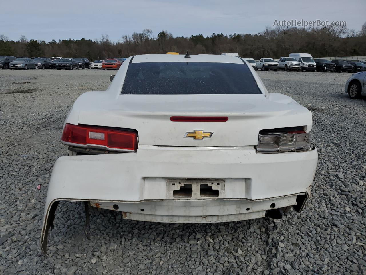 2015 Chevrolet Camaro Ls White vin: 2G1FB1E37F9289706