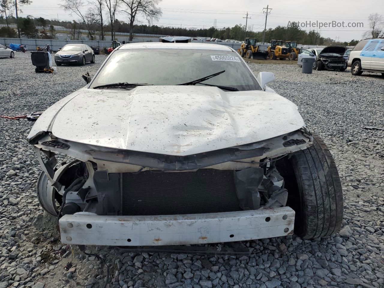 2015 Chevrolet Camaro Ls White vin: 2G1FB1E37F9289706