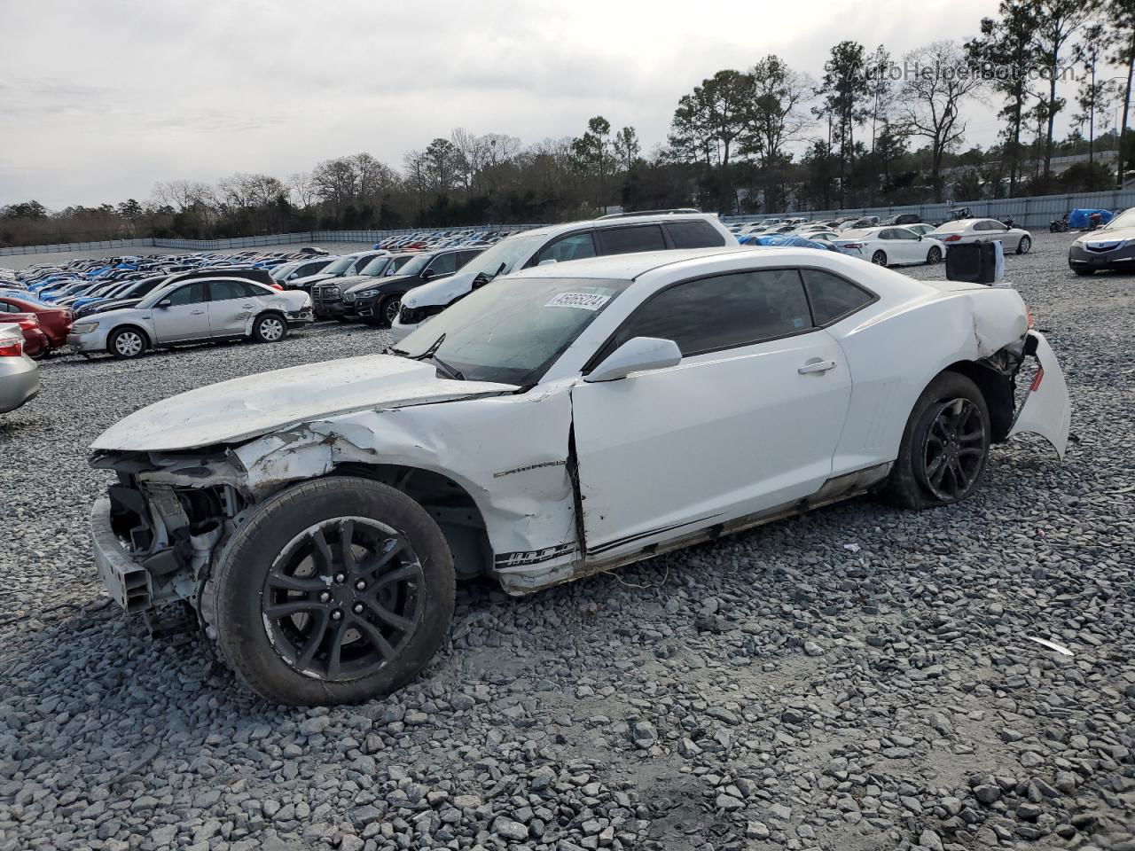 2015 Chevrolet Camaro Ls White vin: 2G1FB1E37F9289706