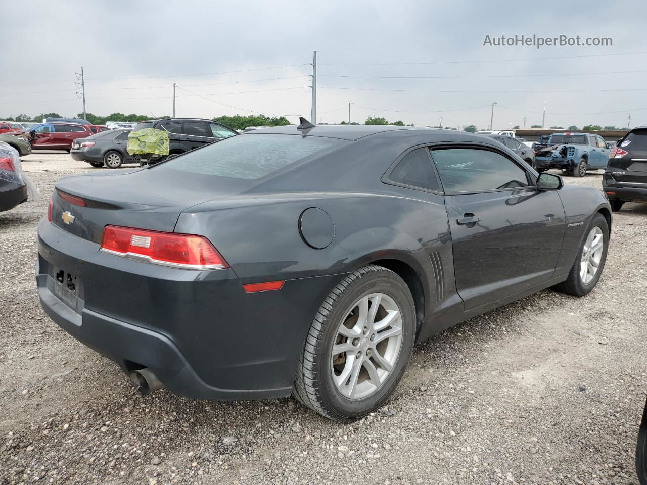 2015 Chevrolet Camaro Ls Gray vin: 2G1FB1E37F9306438