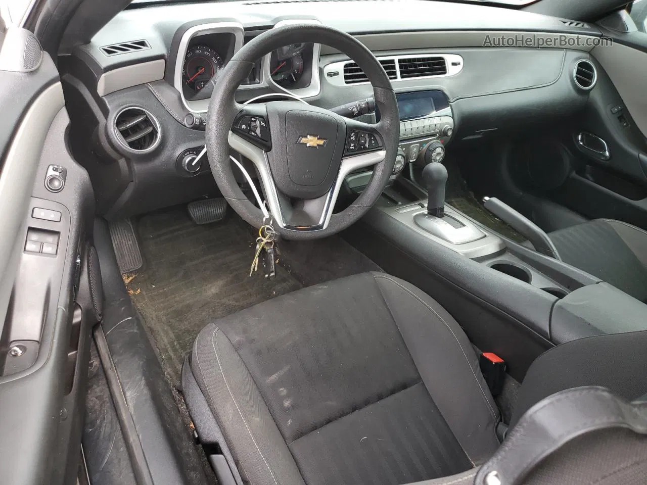 2015 Chevrolet Camaro Ls Gray vin: 2G1FB1E37F9306438