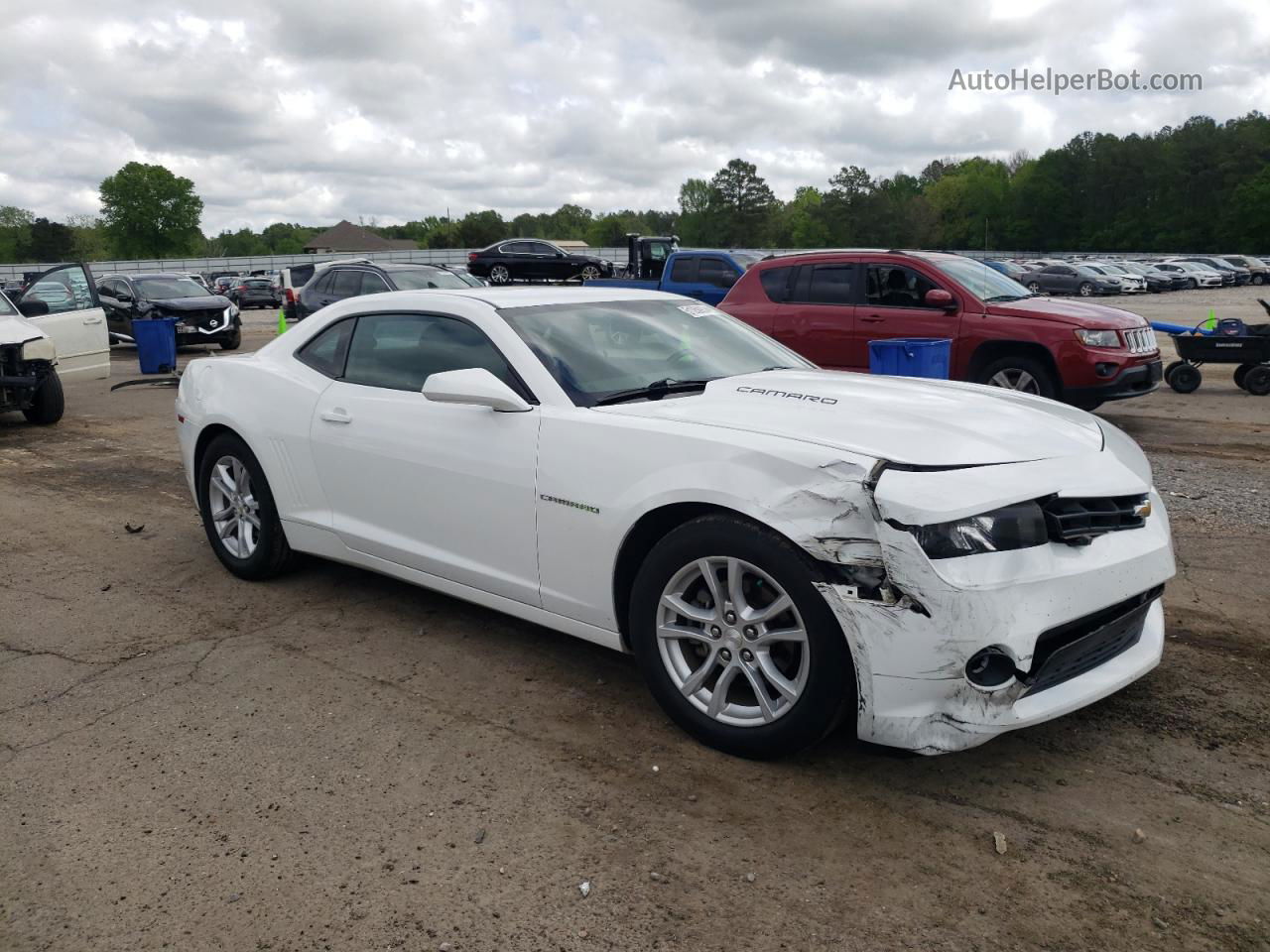 2014 Chevrolet Camaro Lt White vin: 2G1FB1E38E9127002