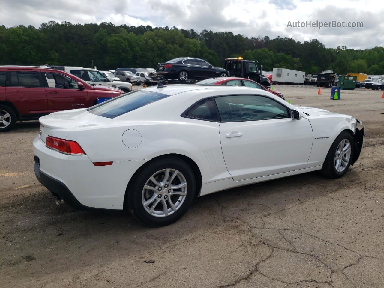 2014 Chevrolet Camaro Lt White vin: 2G1FB1E38E9127002