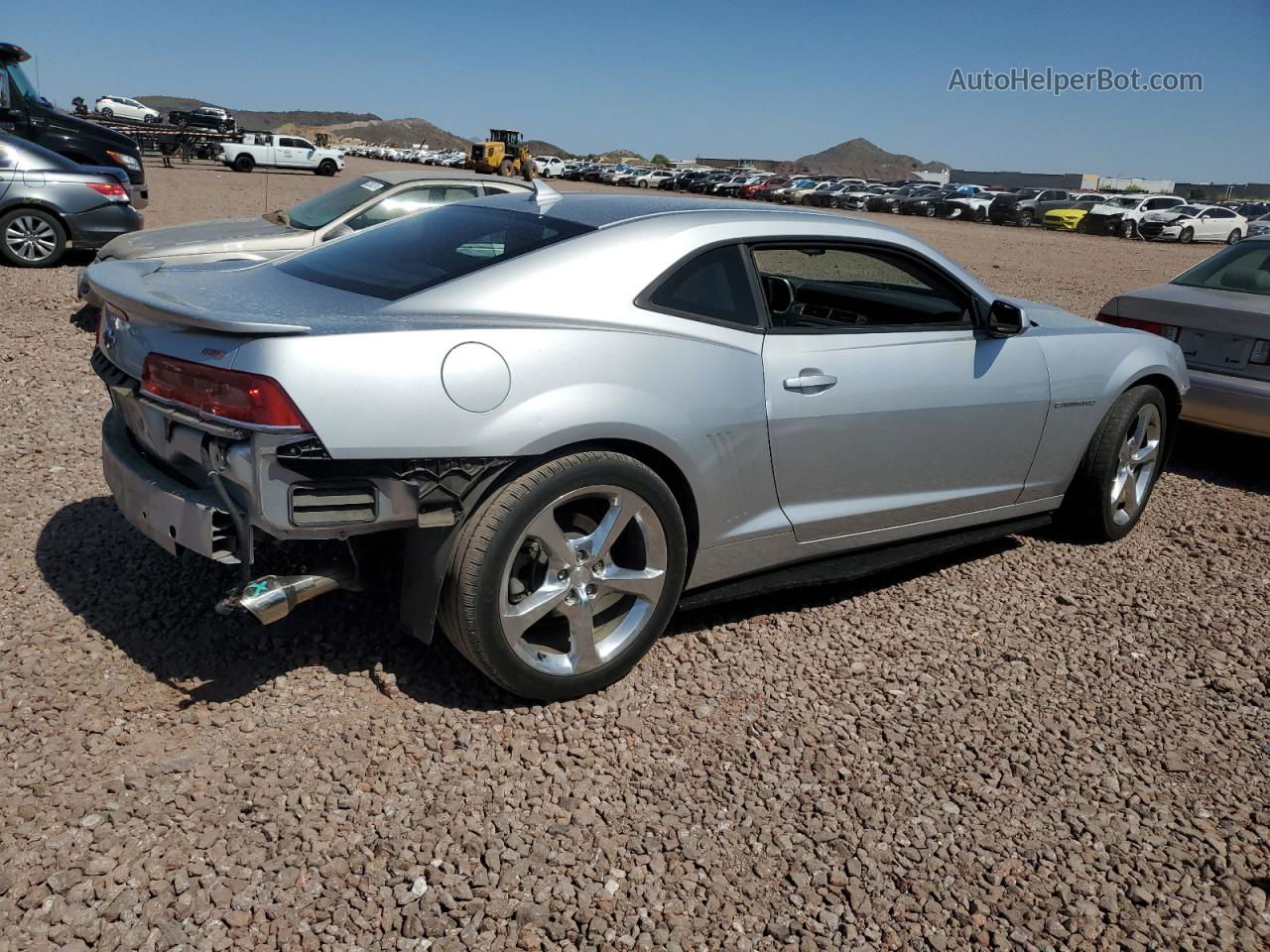 2014 Chevrolet Camaro Lt Silver vin: 2G1FB1E38E9188866