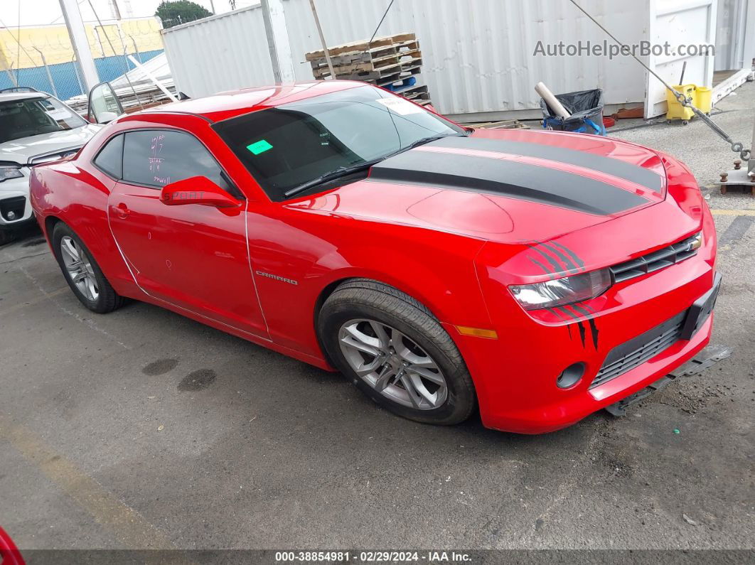 2014 Chevrolet Camaro 1lt Red vin: 2G1FB1E38E9229335