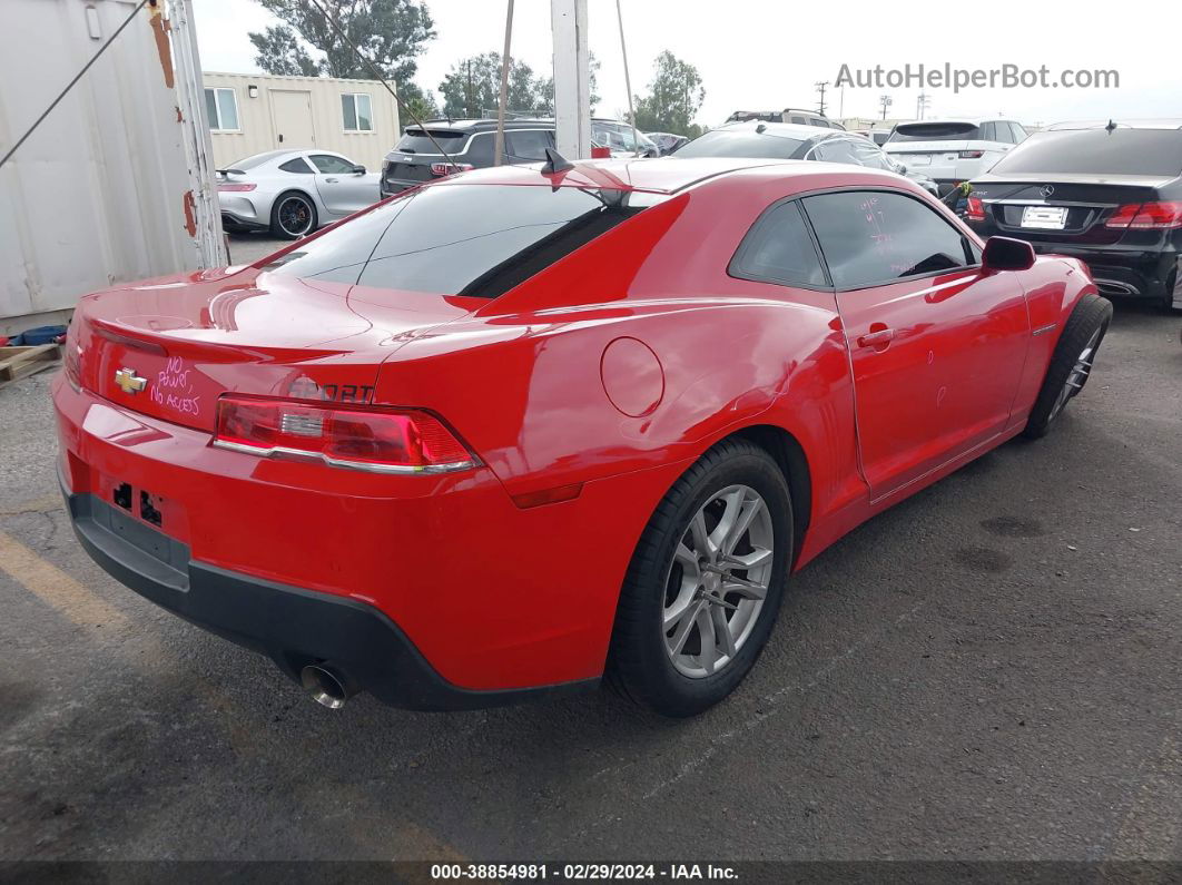 2014 Chevrolet Camaro 1lt Red vin: 2G1FB1E38E9229335