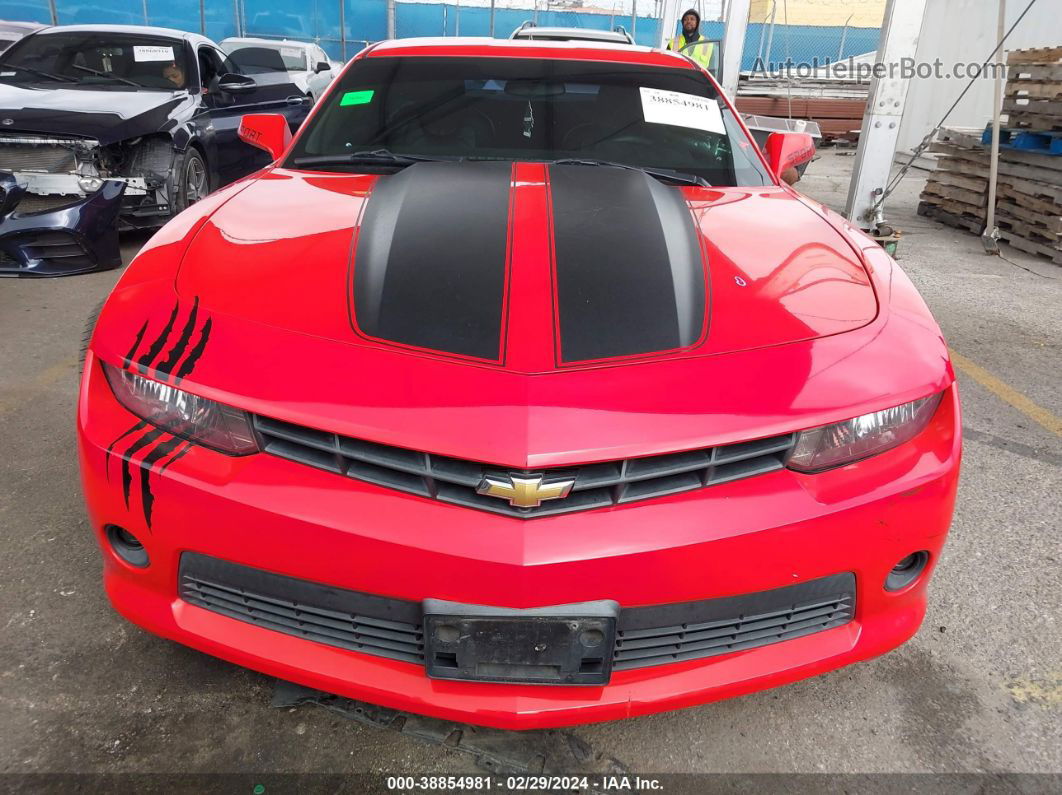 2014 Chevrolet Camaro 1lt Red vin: 2G1FB1E38E9229335