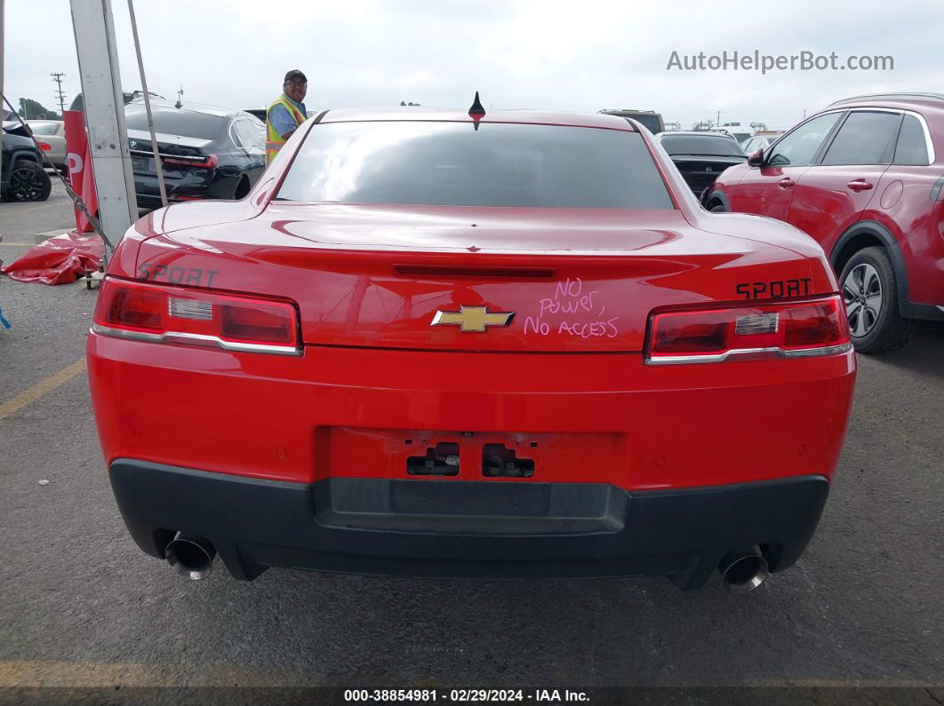 2014 Chevrolet Camaro 1lt Red vin: 2G1FB1E38E9229335