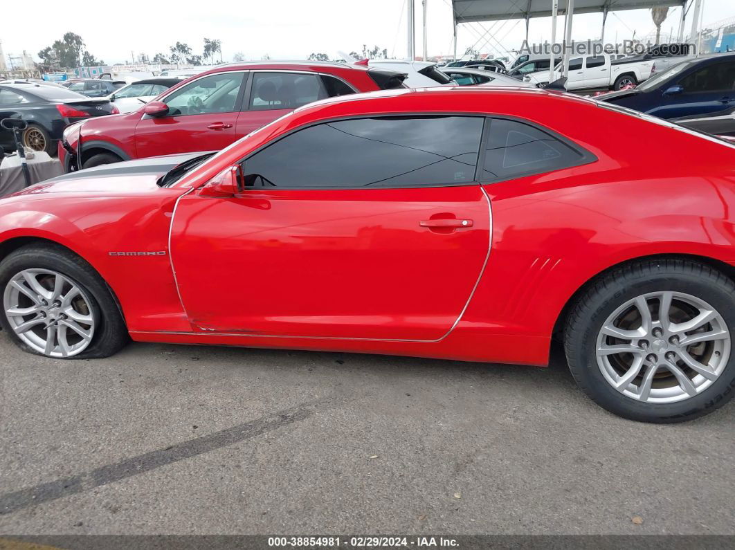 2014 Chevrolet Camaro 1lt Red vin: 2G1FB1E38E9229335