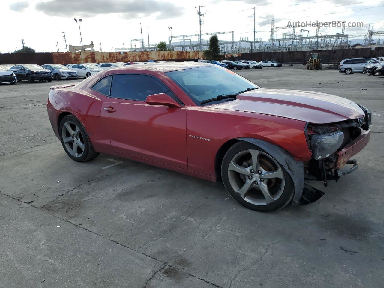 2014 Chevrolet Camaro Lt Burgundy vin: 2G1FB1E38E9238620