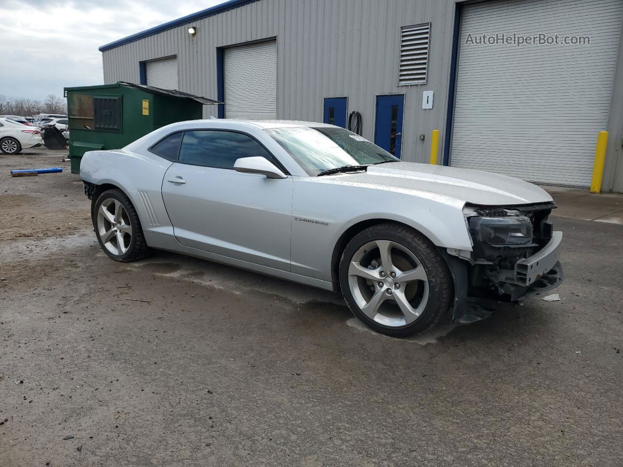 2014 Chevrolet Camaro Lt Silver vin: 2G1FB1E38E9286859