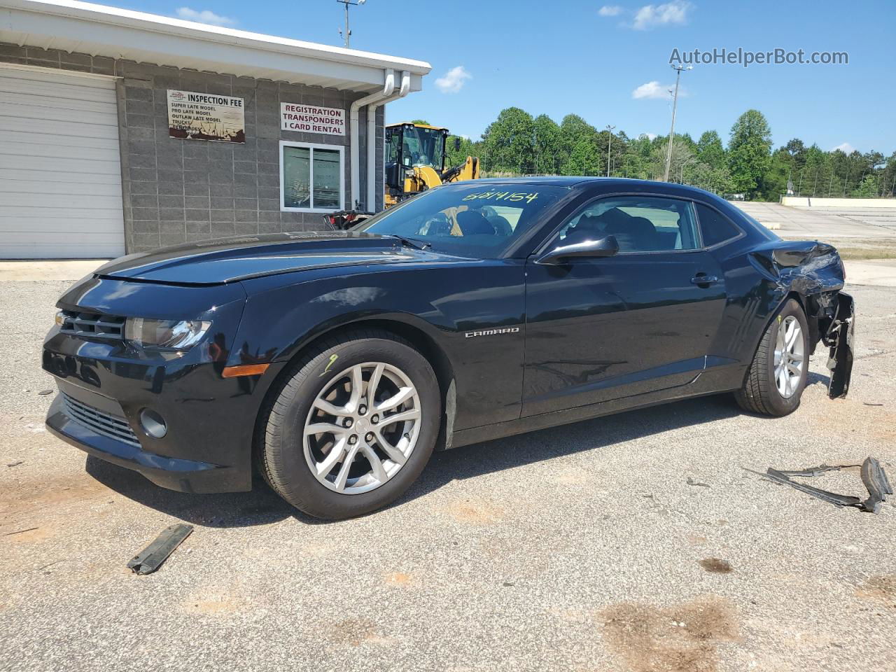 2015 Chevrolet Camaro Ls Black vin: 2G1FB1E38F9161510