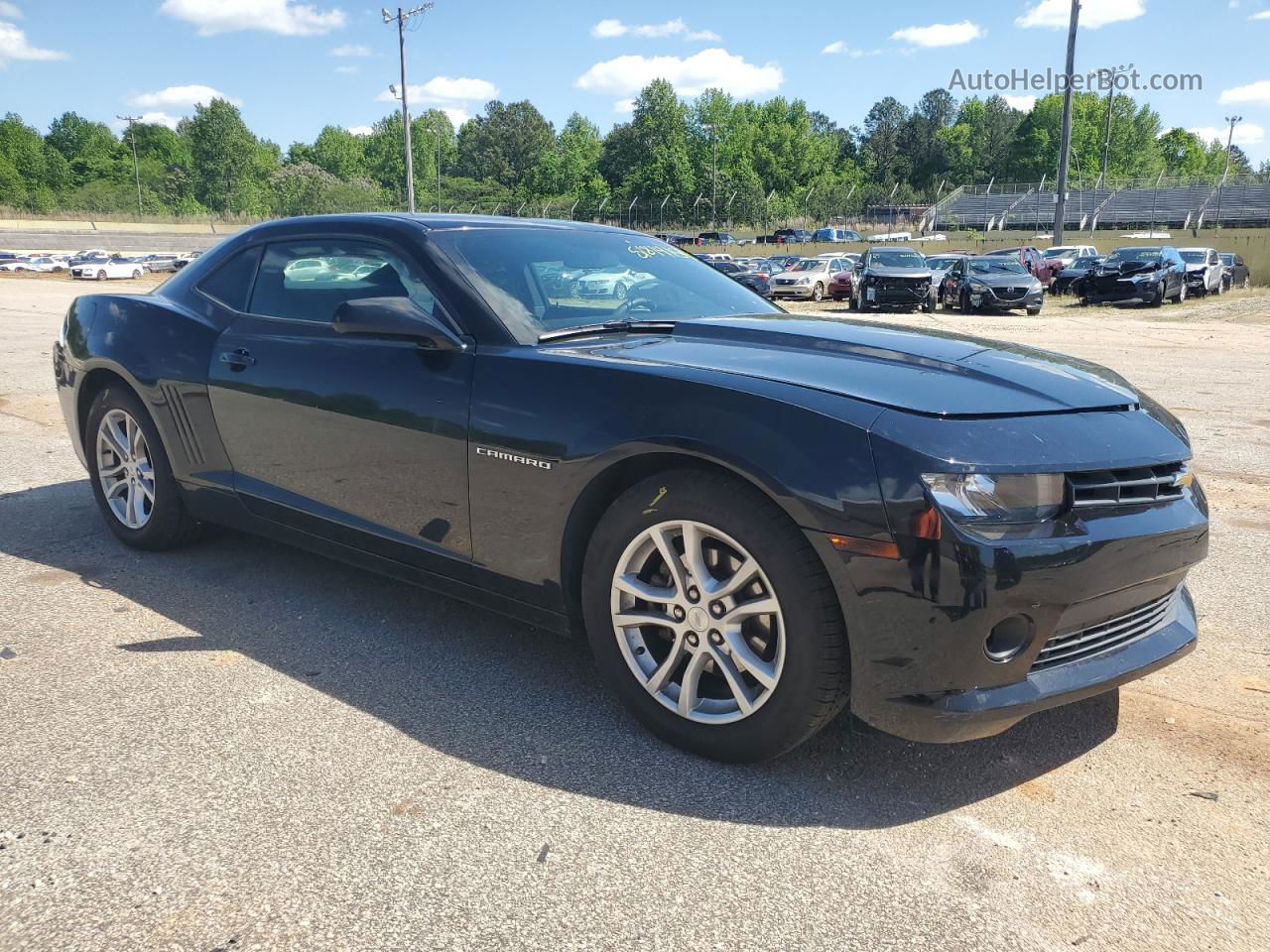 2015 Chevrolet Camaro Ls Black vin: 2G1FB1E38F9161510