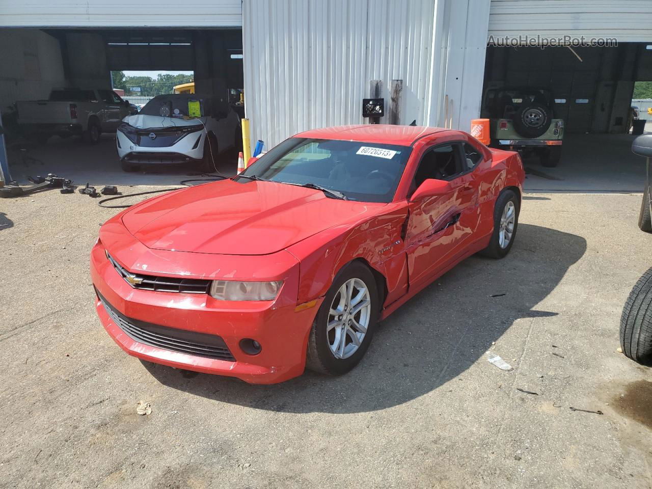 2015 Chevrolet Camaro Ls Red vin: 2G1FB1E38F9178467