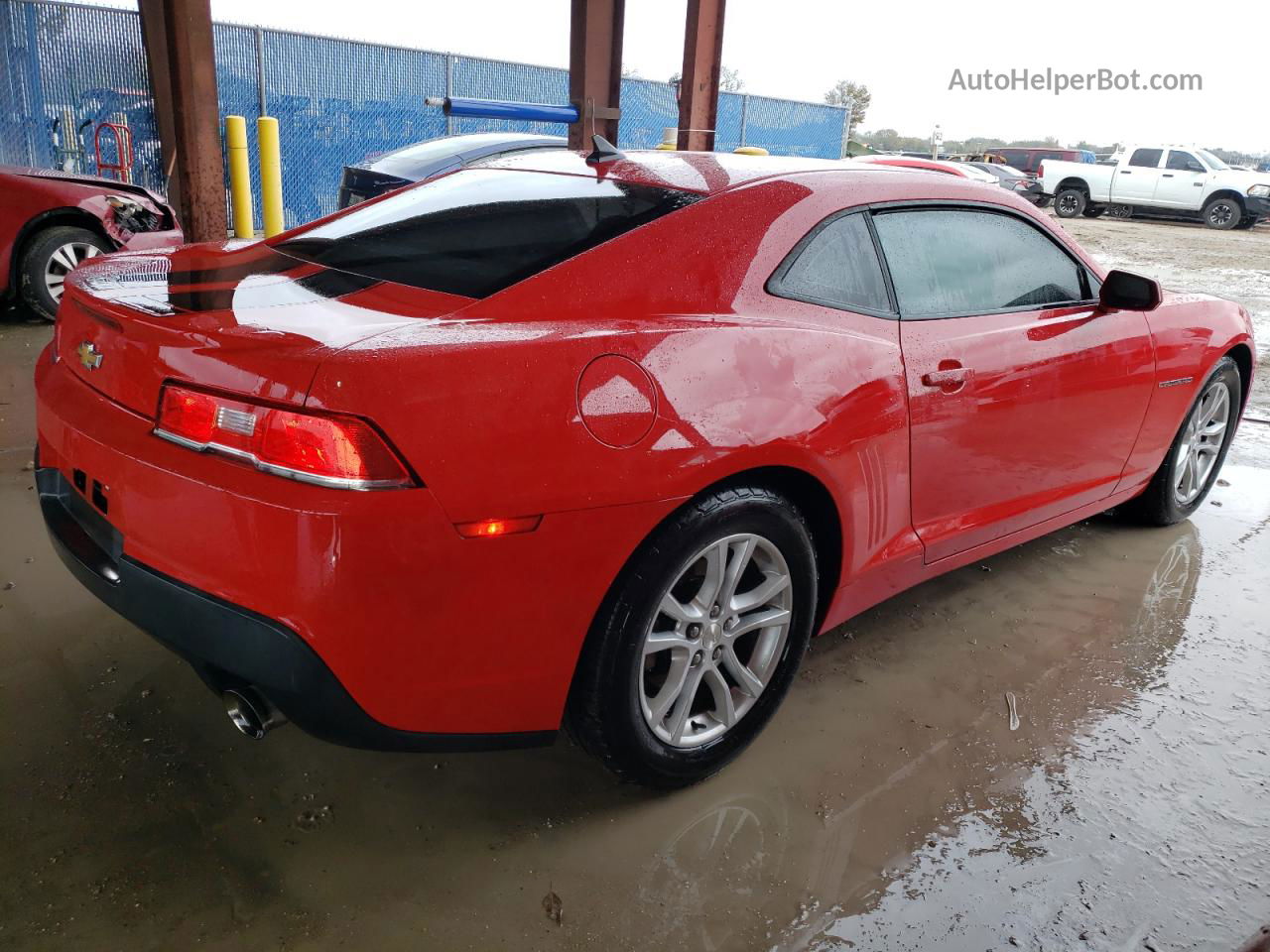 2015 Chevrolet Camaro Ls Red vin: 2G1FB1E38F9191526