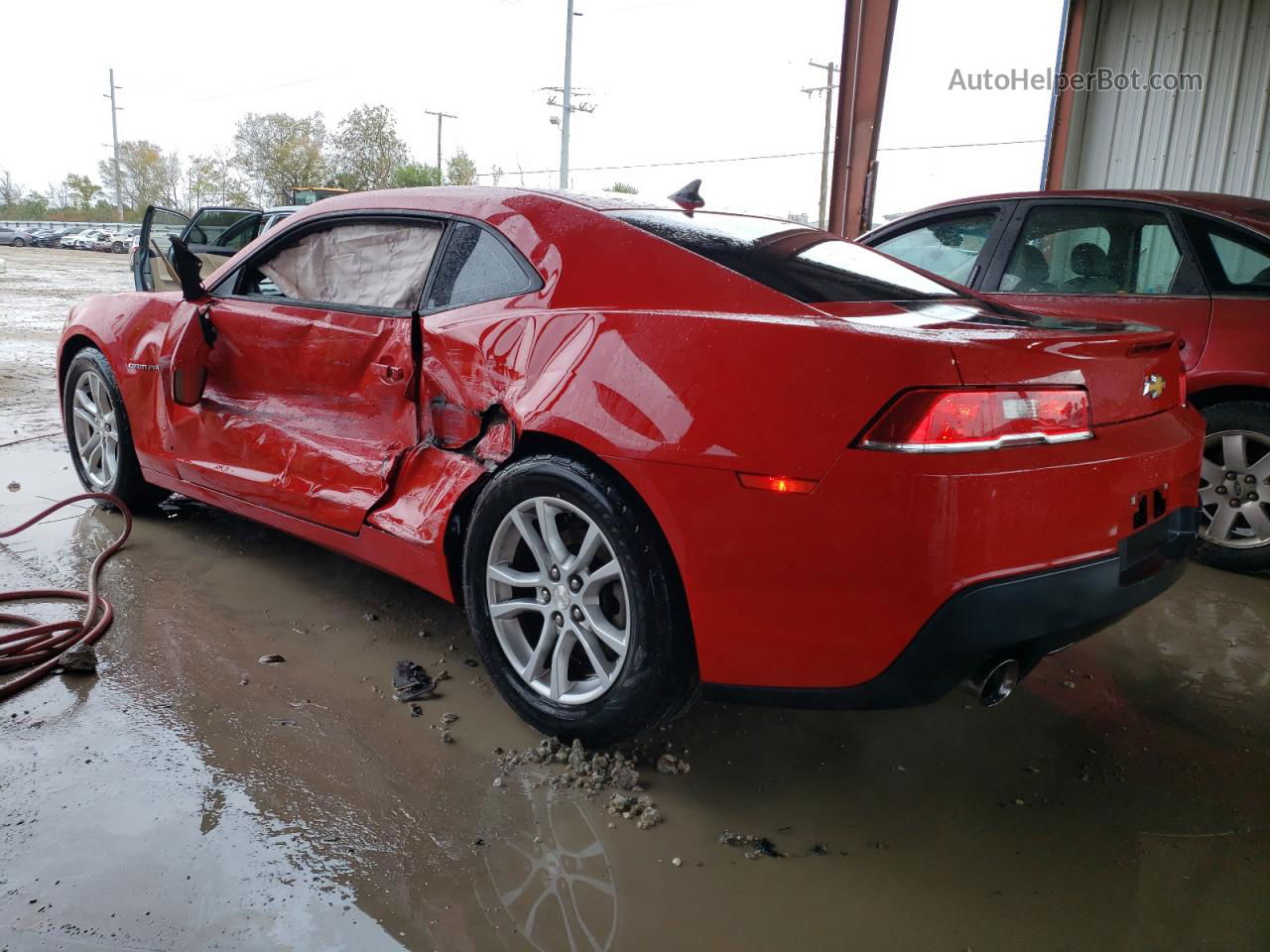 2015 Chevrolet Camaro Ls Red vin: 2G1FB1E38F9191526