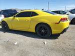 2015 Chevrolet Camaro Ls Yellow vin: 2G1FB1E38F9309168