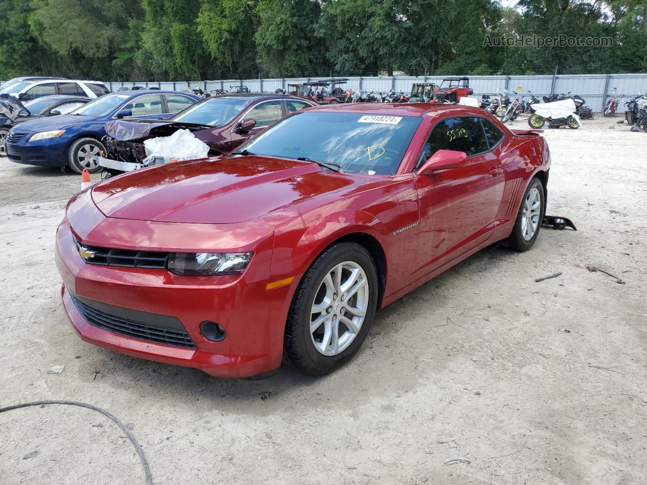 2014 Chevrolet Camaro Lt Red vin: 2G1FB1E39E9212852