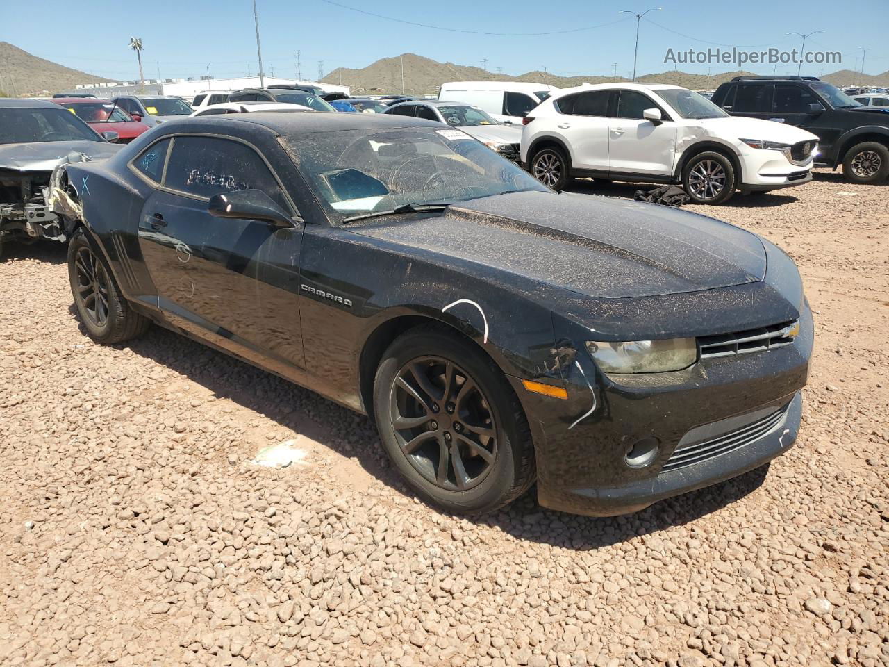 2014 Chevrolet Camaro Lt Black vin: 2G1FB1E39E9241235