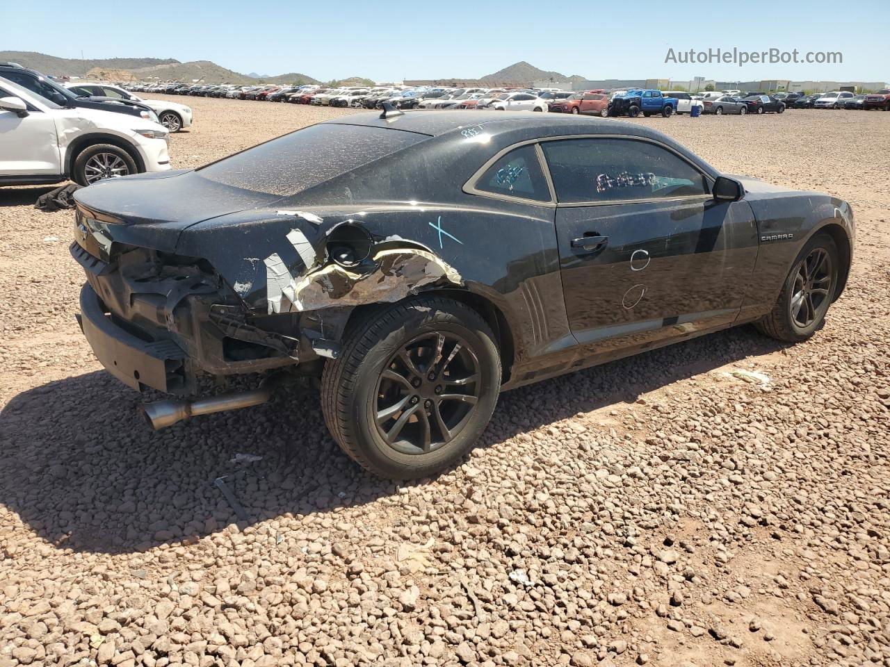 2014 Chevrolet Camaro Lt Black vin: 2G1FB1E39E9241235