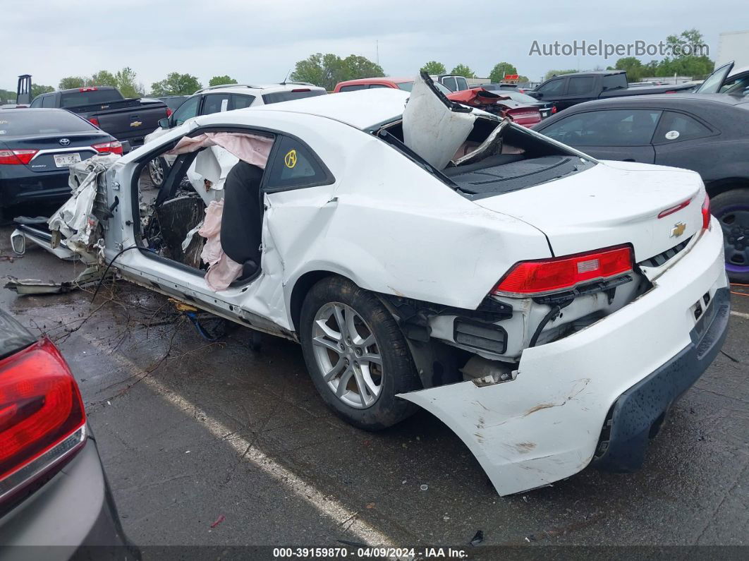 2014 Chevrolet Camaro 1lt White vin: 2G1FB1E39E9316015