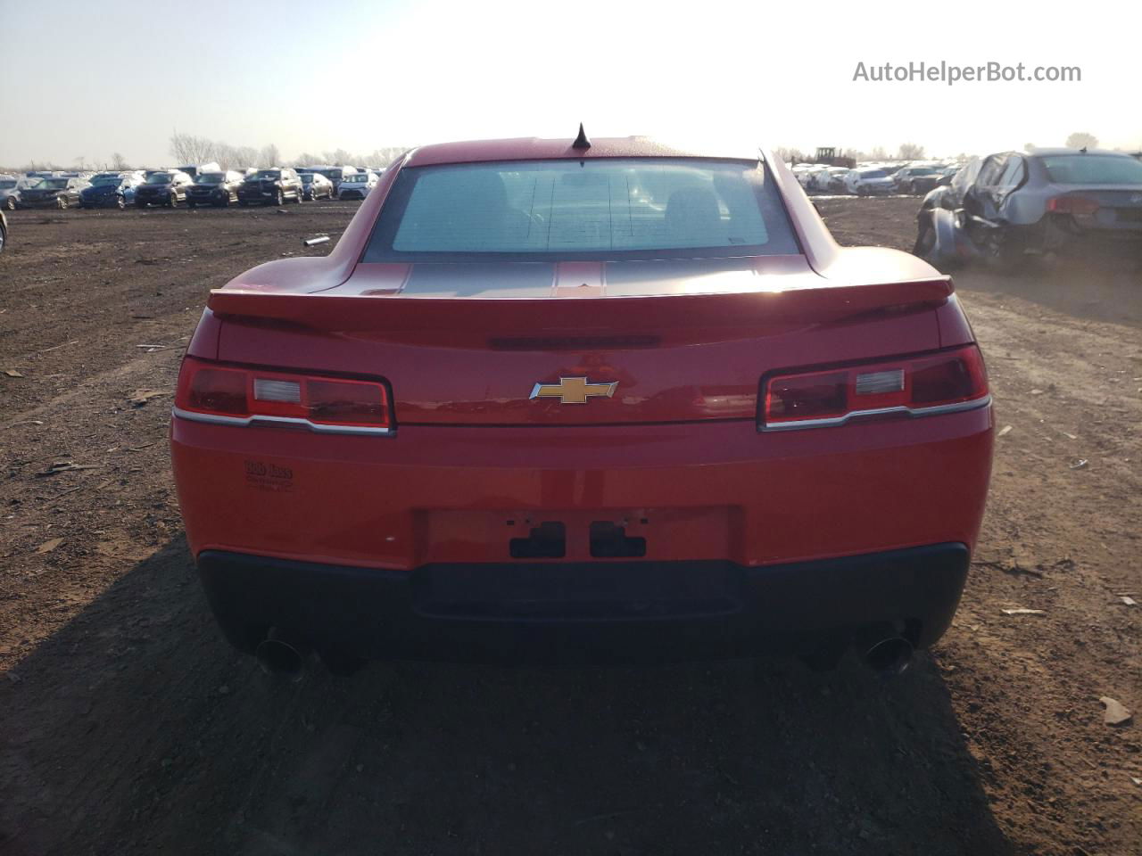 2015 Chevrolet Camaro Ls Red vin: 2G1FB1E39F9127270