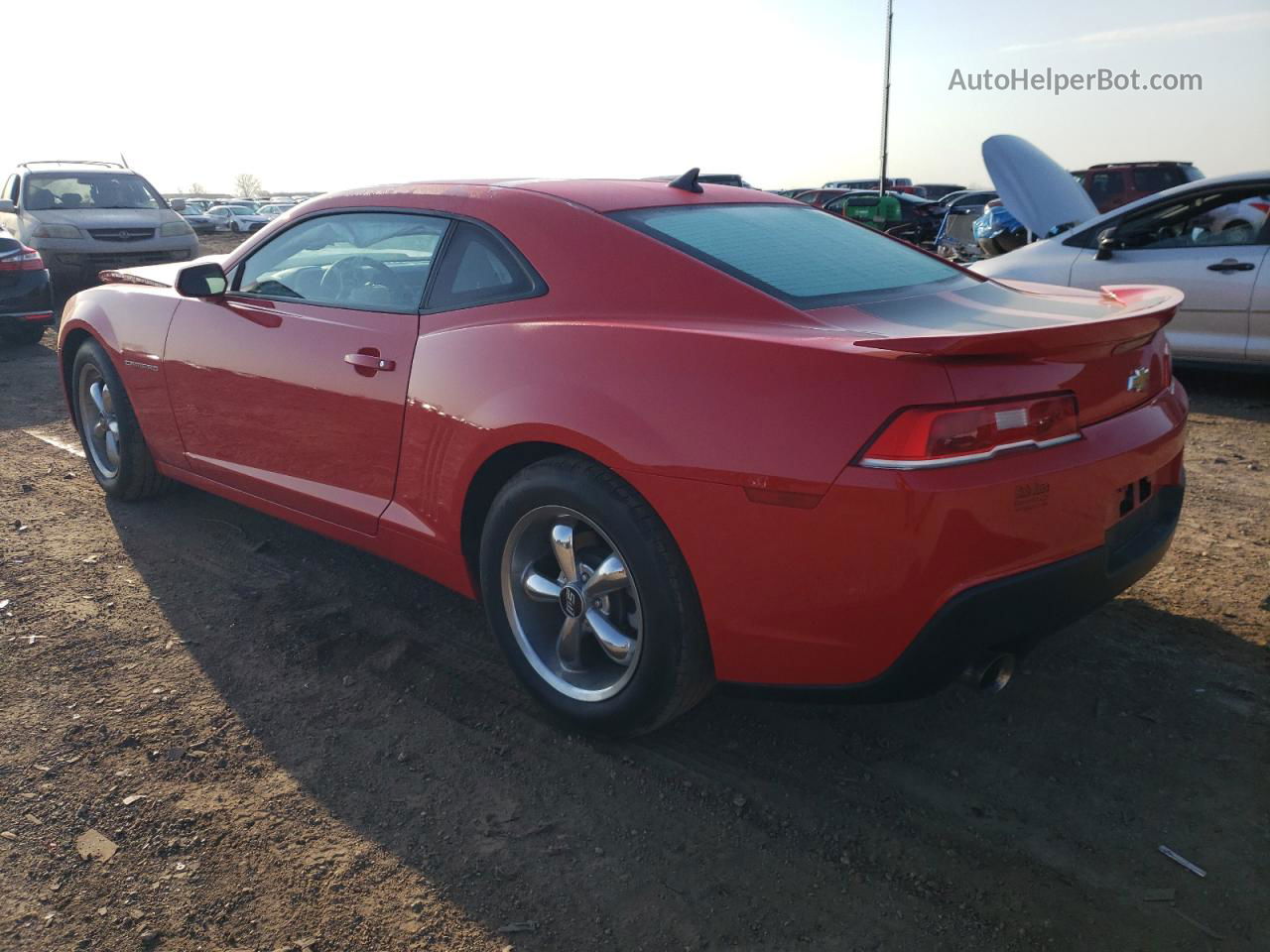 2015 Chevrolet Camaro Ls Red vin: 2G1FB1E39F9127270