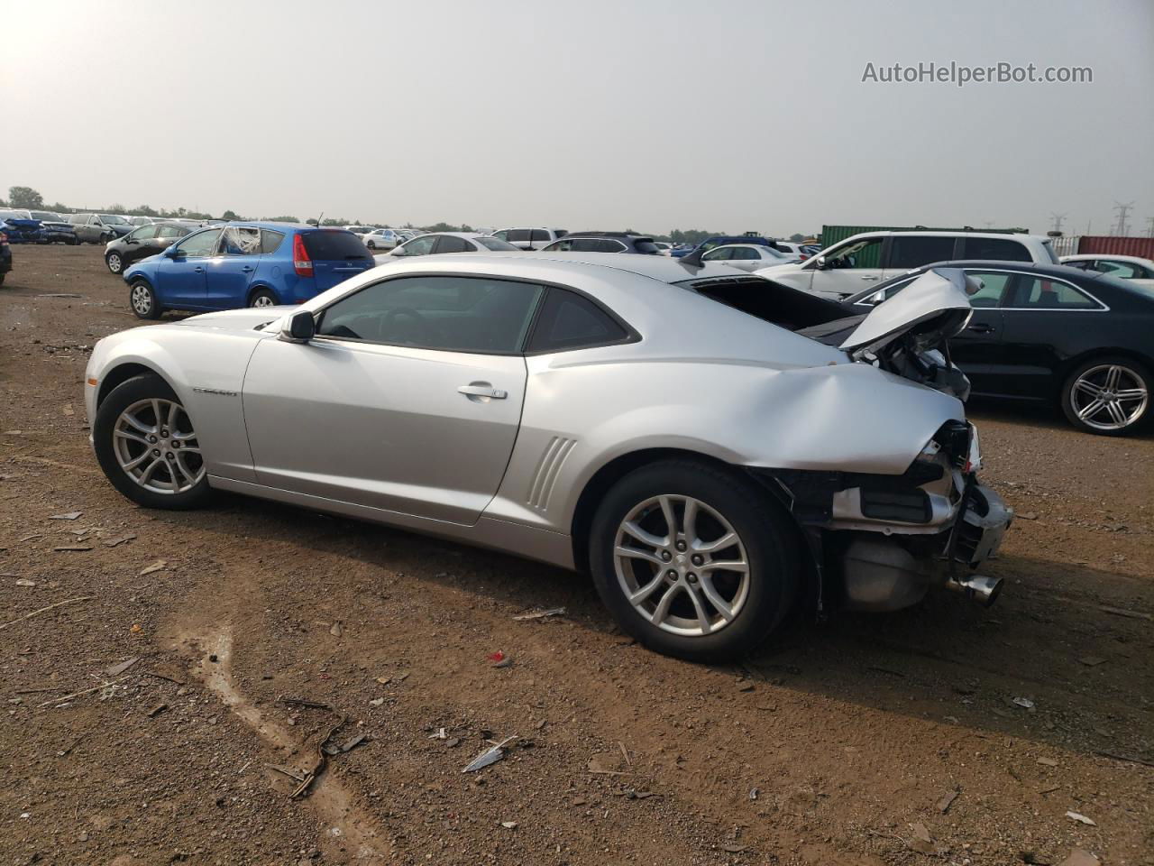 2015 Chevrolet Camaro Ls Silver vin: 2G1FB1E39F9137765