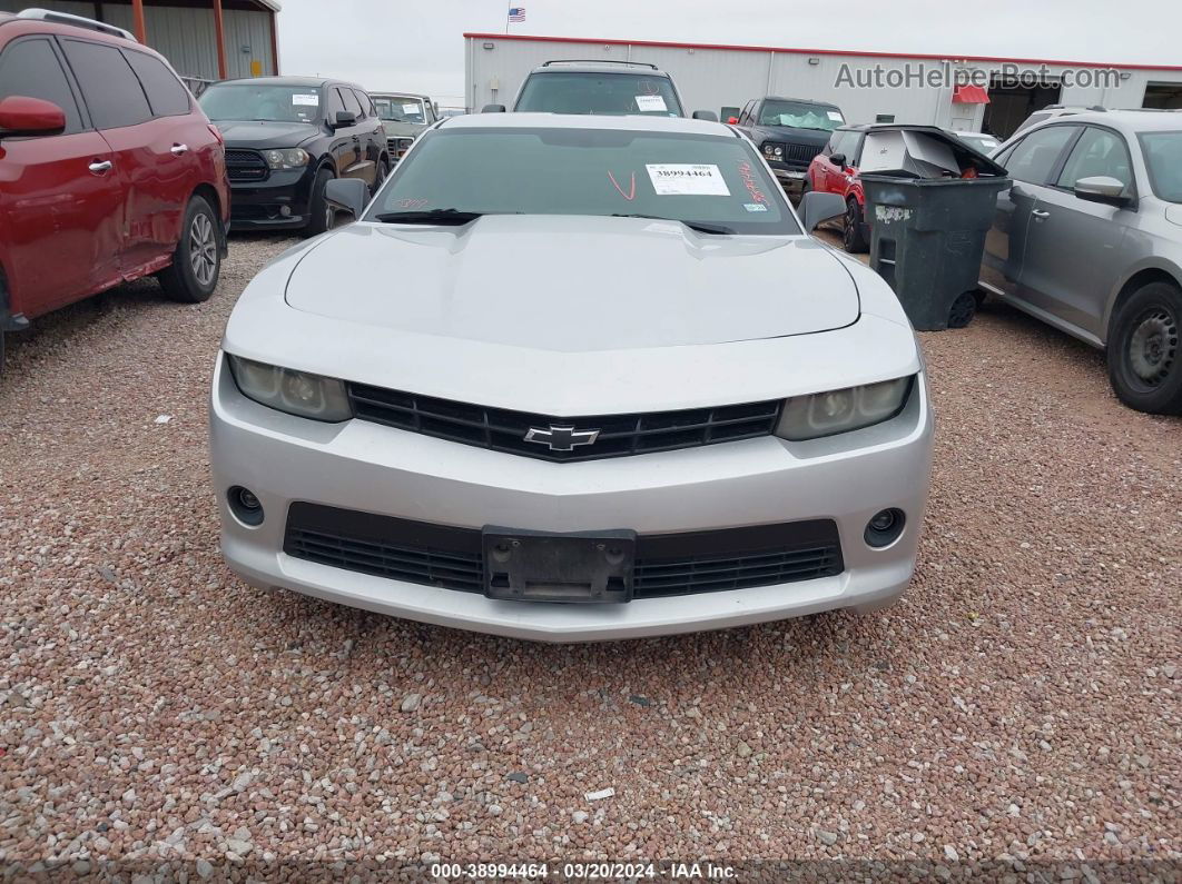 2015 Chevrolet Camaro 2ls Silver vin: 2G1FB1E39F9214344