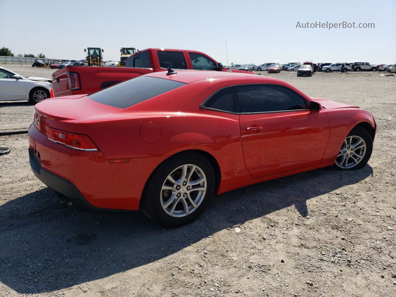 2015 Chevrolet Camaro Ls Red vin: 2G1FB1E39F9304772