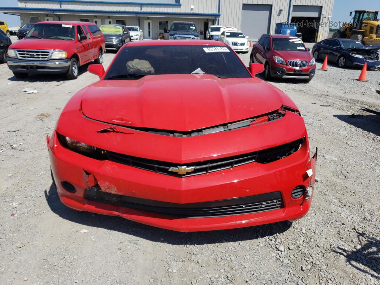 2015 Chevrolet Camaro Ls Red vin: 2G1FB1E39F9304772