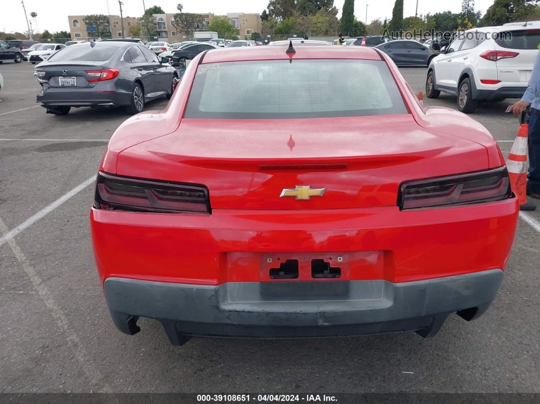 2014 Chevrolet Camaro 1lt Red vin: 2G1FB1E3XE9138941