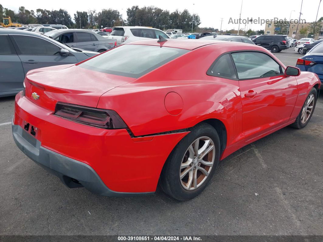 2014 Chevrolet Camaro 1lt Red vin: 2G1FB1E3XE9138941