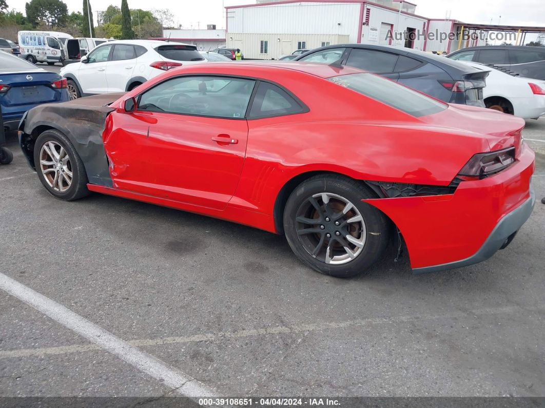 2014 Chevrolet Camaro 1lt Red vin: 2G1FB1E3XE9138941