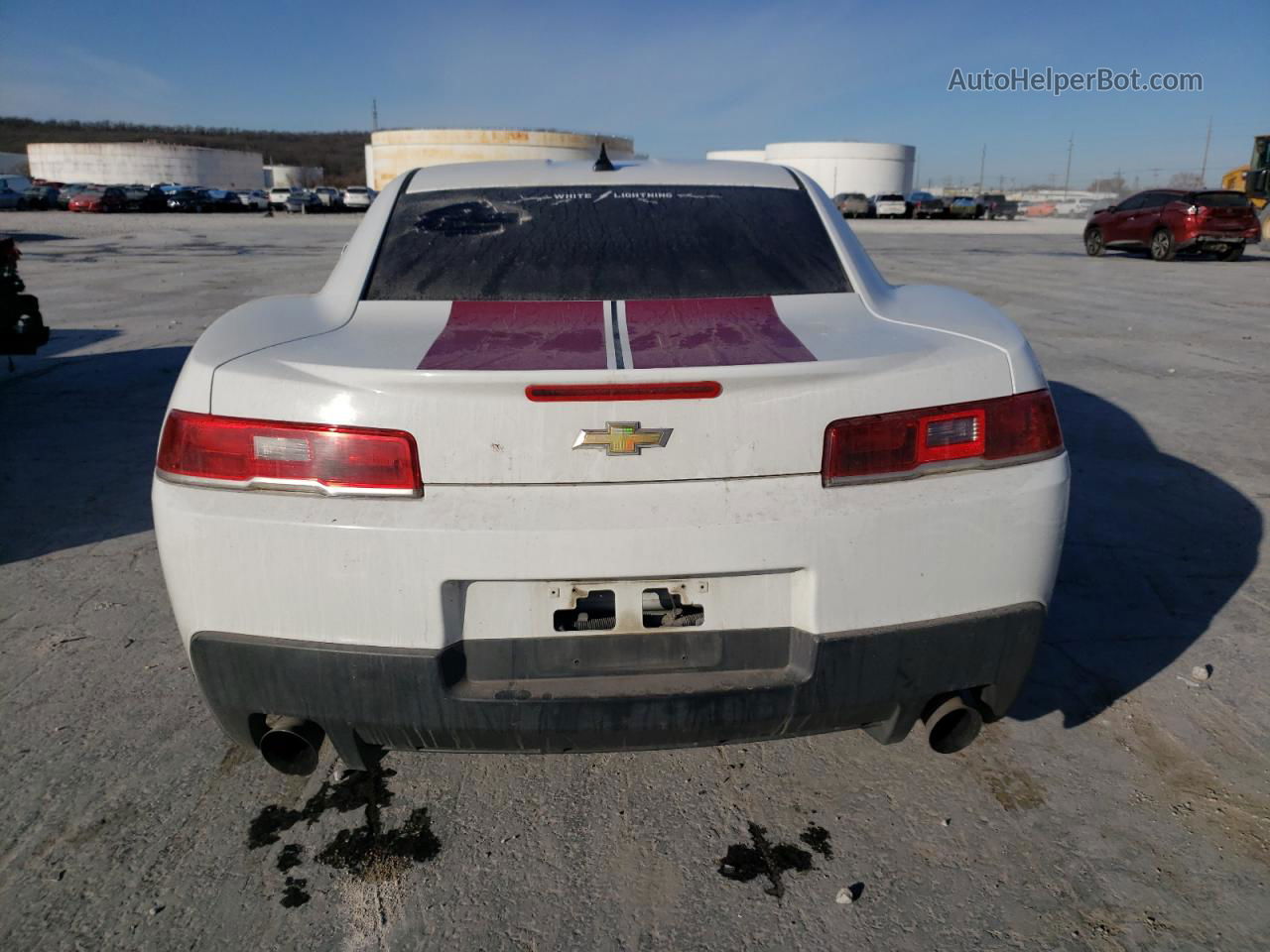 2014 Chevrolet Camaro Lt White vin: 2G1FB1E3XE9141130