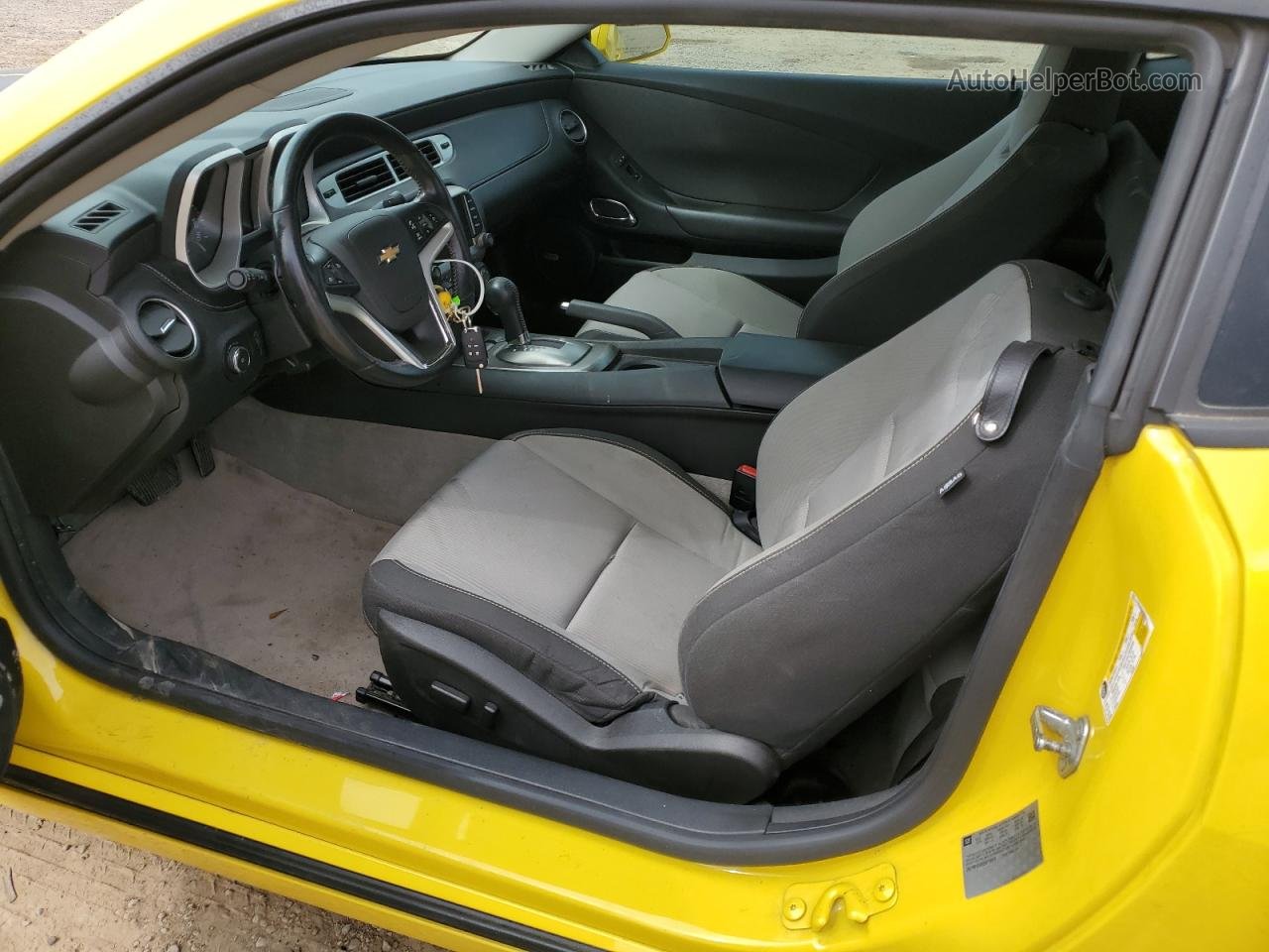 2014 Chevrolet Camaro Lt Yellow vin: 2G1FB1E3XE9219910