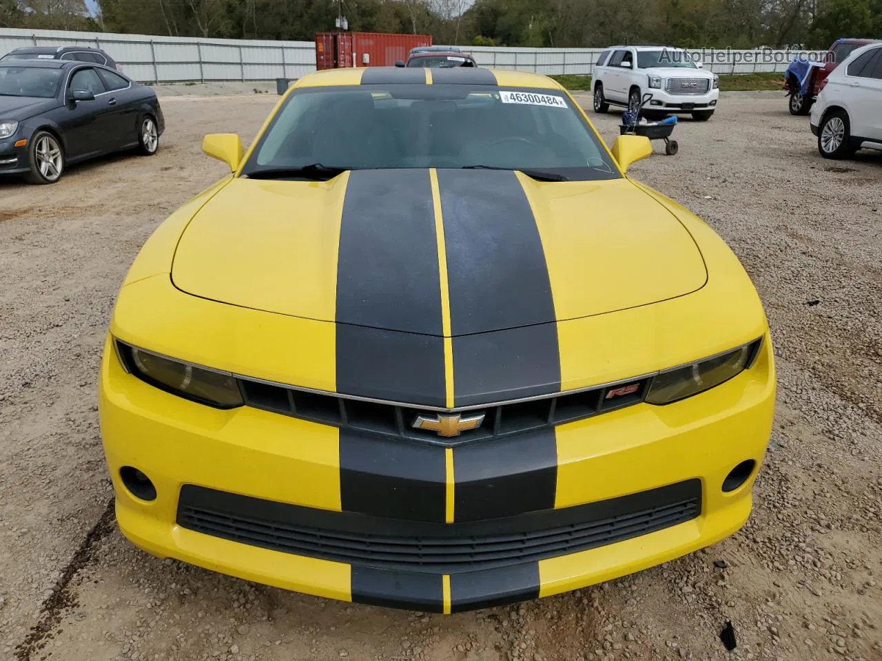 2014 Chevrolet Camaro Lt Yellow vin: 2G1FB1E3XE9219910