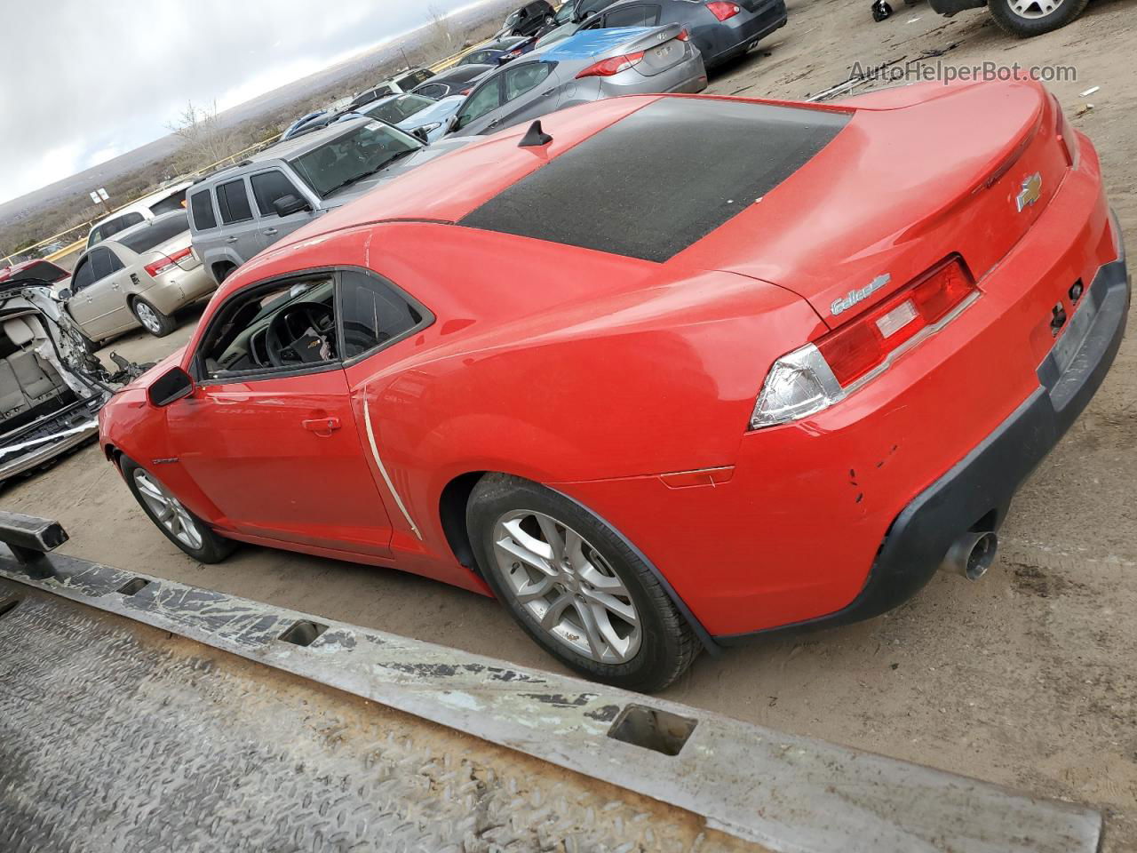 2015 Chevrolet Camaro Ls Red vin: 2G1FB1E3XF9189762