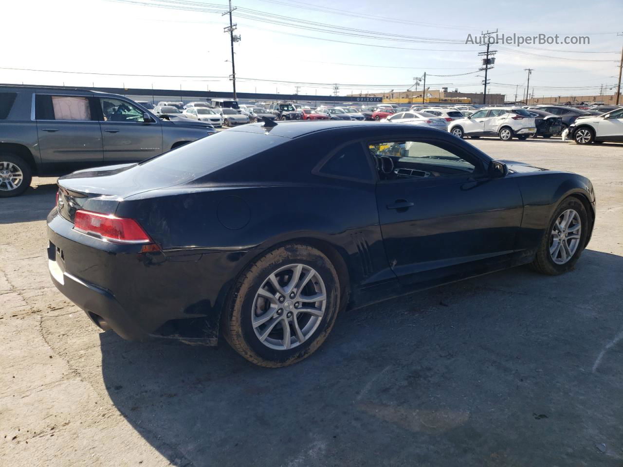 2015 Chevrolet Camaro Ls Black vin: 2G1FB1E3XF9232738