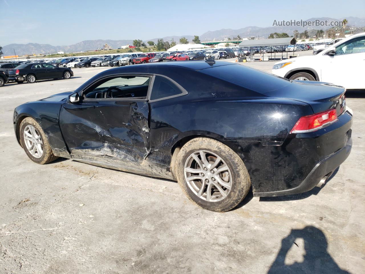 2015 Chevrolet Camaro Ls Black vin: 2G1FB1E3XF9232738