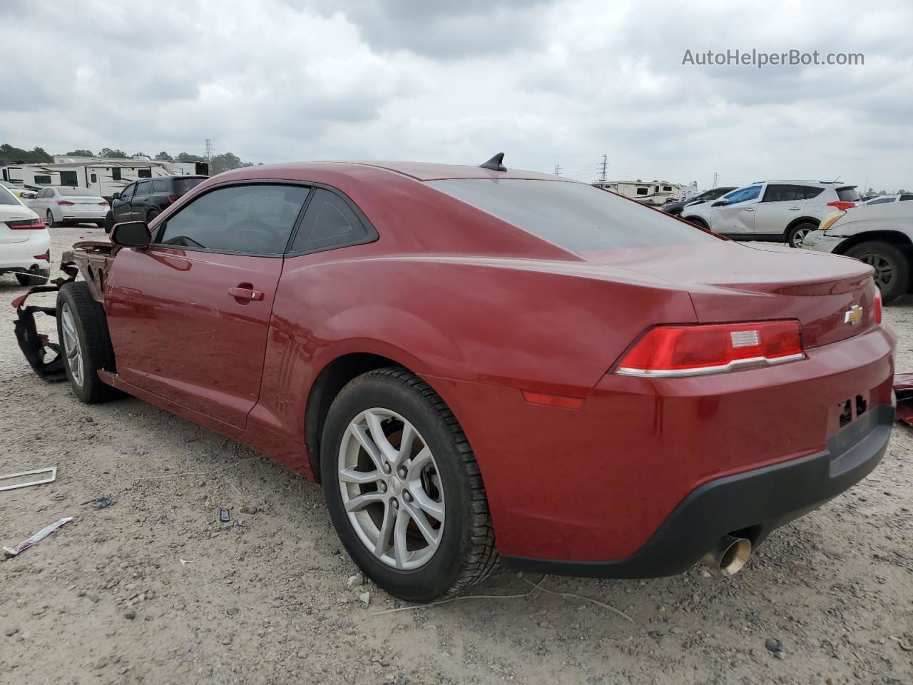 2015 Chevrolet Camaro Ls Maroon vin: 2G1FB1E3XF9251211