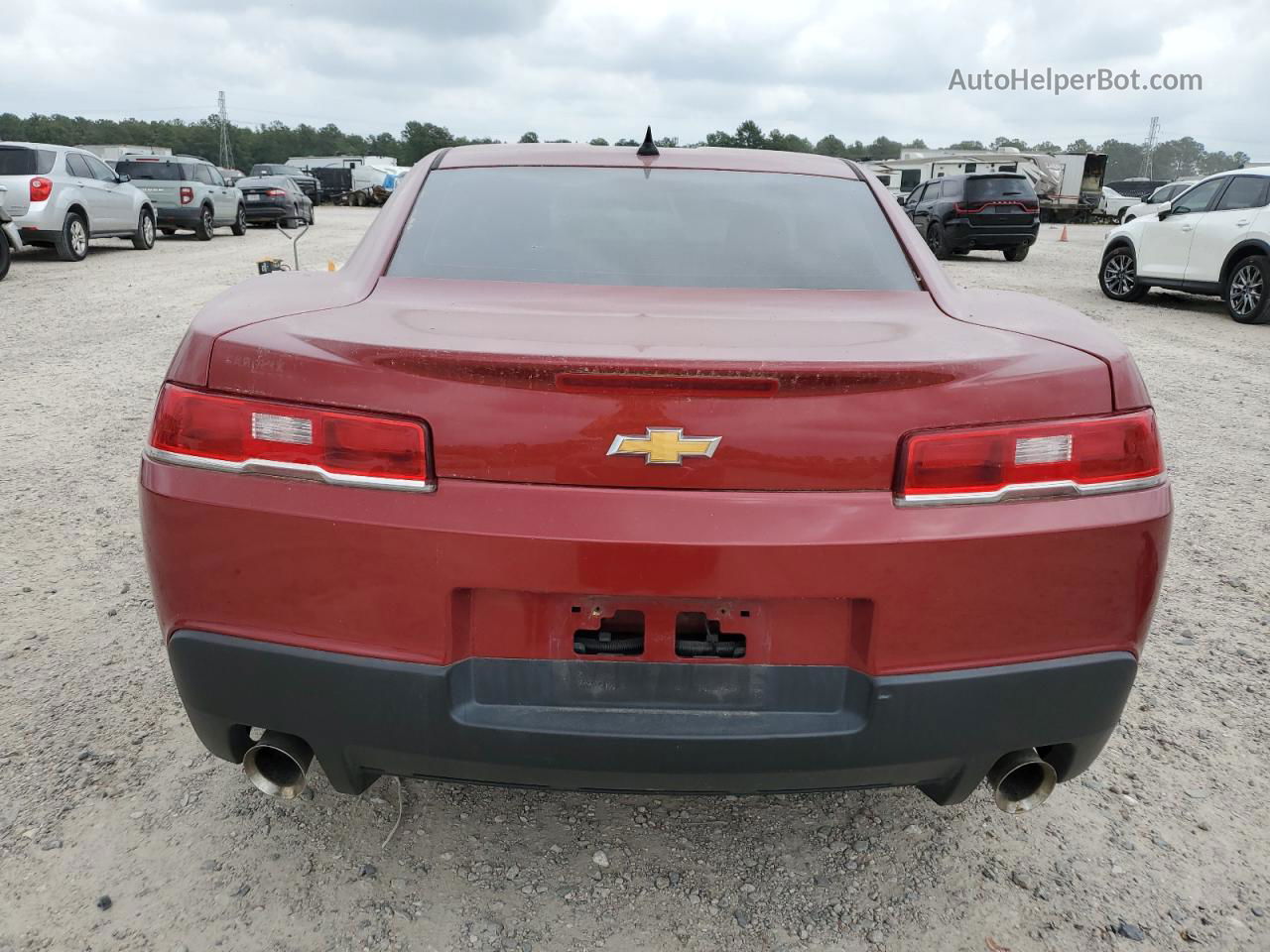 2015 Chevrolet Camaro Ls Maroon vin: 2G1FB1E3XF9251211