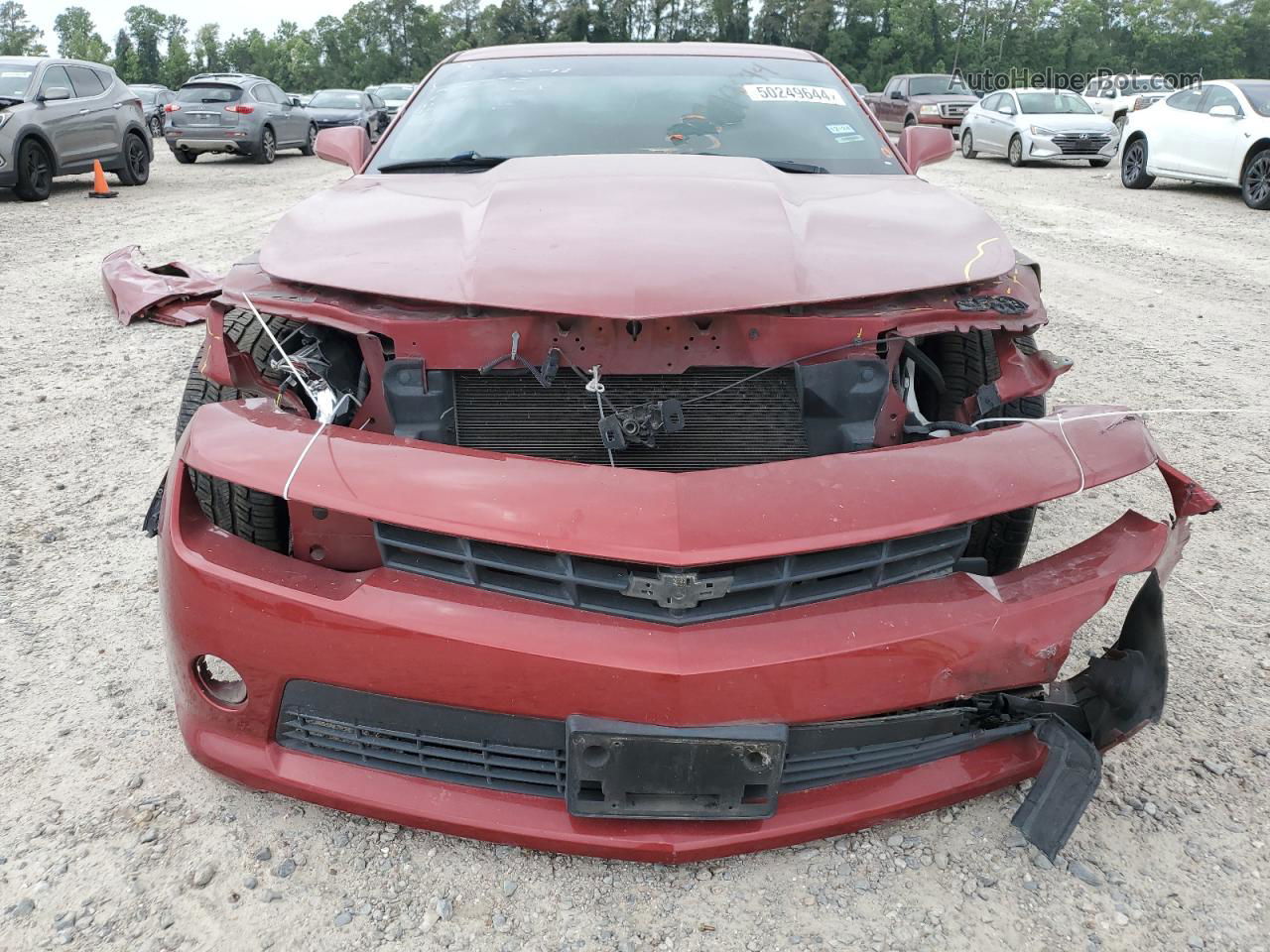 2015 Chevrolet Camaro Ls Maroon vin: 2G1FB1E3XF9251211