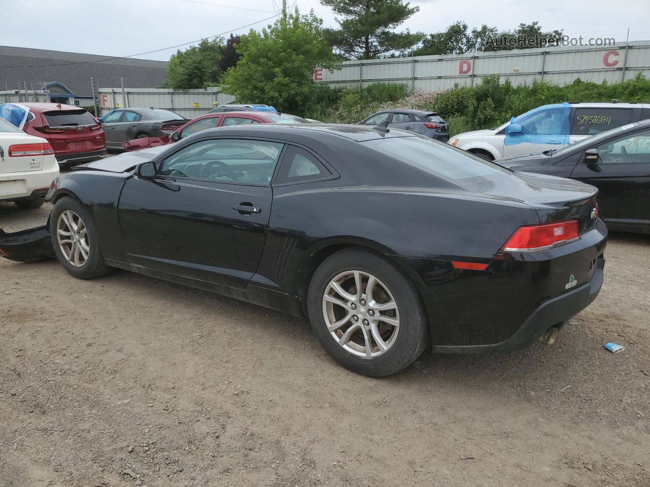 2015 Chevrolet Camaro Ls Black vin: 2G1FB1E3XF9255212