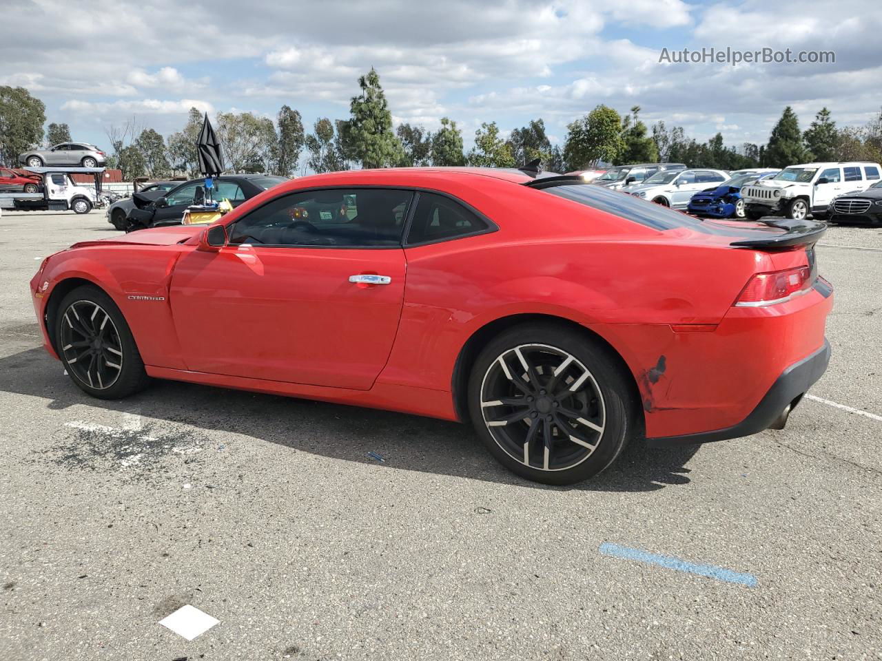 2015 Chevrolet Camaro Ls Red vin: 2G1FB1E3XF9304067